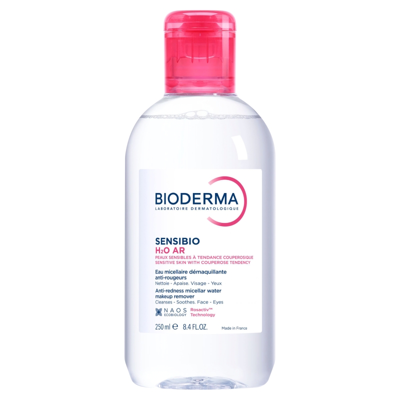 Bioderma Sensibio H2O Anti Redness, płyn micelarny do demakijażu do skóry naczynkowej, 250 ml