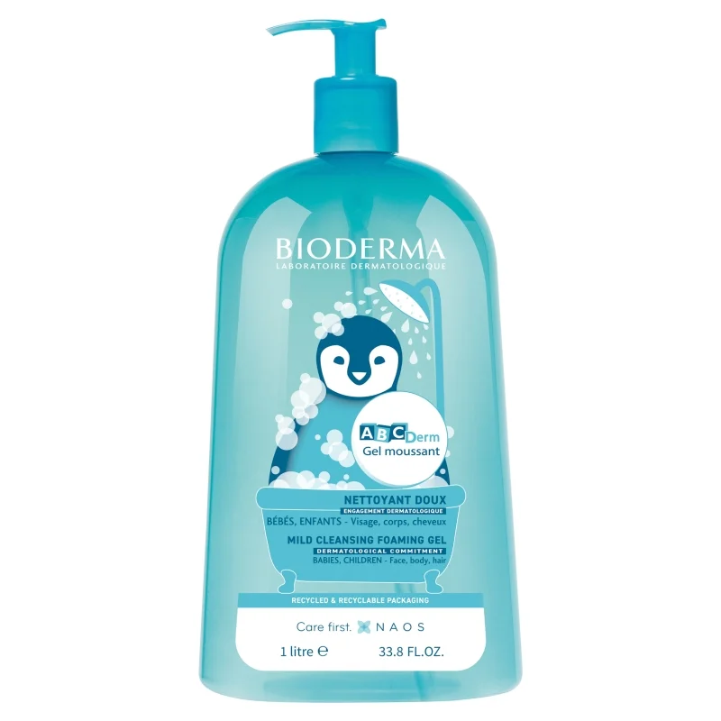 Bioderma Abcderm Moussant żel do kąpieli dla dzieci, 1000 ml
