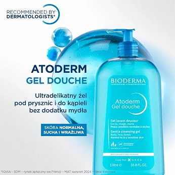 Bioderma Atoderm Gel Douche, żel, 1000 ml