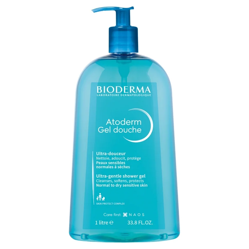 Bioderma Atoderm Gel douche Zmiękczający żel oczyszczający, 1 l 