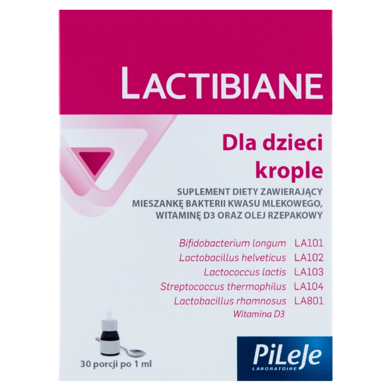 Lactibiane dla dzieci krople , z witaminą D3, 30 ml KRÓKA DATA 30.09.2024