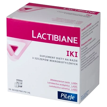 Lactibiane IKI, saszetki ze składnikami uzupełniającymi mikroflorę jelitową, 30 szt.