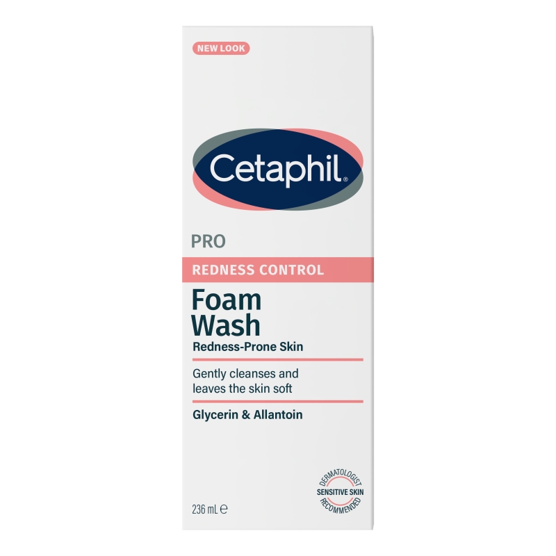Cetaphil PRO Redness Control pianka do mycia twarzy dla skóry wrażliwej i naczynkowej, 236 ml