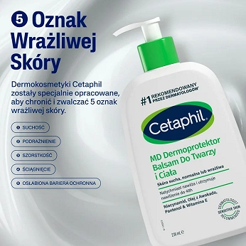 Cetaphil Md Dermoprotektor, balsam do skóry suchej twarzy i ciała, 236 ml