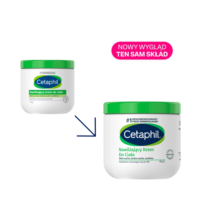 Cetaphil , krem nawilżający do suchej i bardzo suchej skóry ciała, 453 g