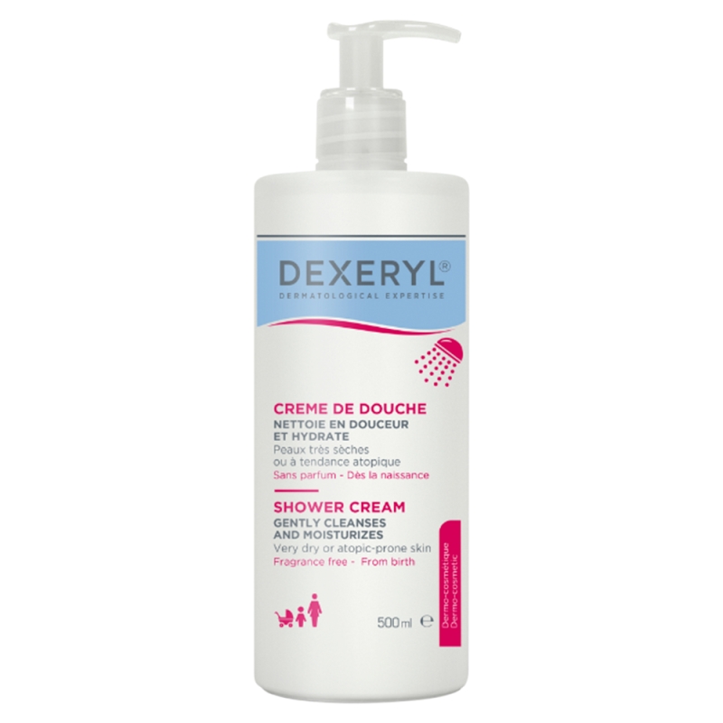 Dexeryl krem myjący pod prysznic, 500 ml
