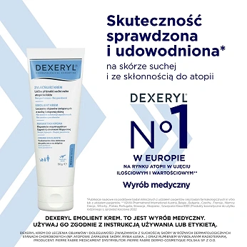Dexeryl, krem, emolient, 50 g