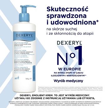 Dexeryl, krem emolient, 500 g