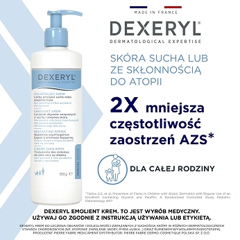 Dexeryl, krem emolient, 500 g