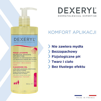 Dexeryl, olejek do mycia, 500 ml