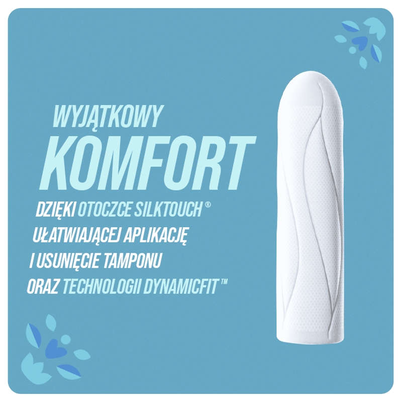 Tampony O.B. ProComfort Normal, tampony do łatwej aplikacji, 16 szt.
