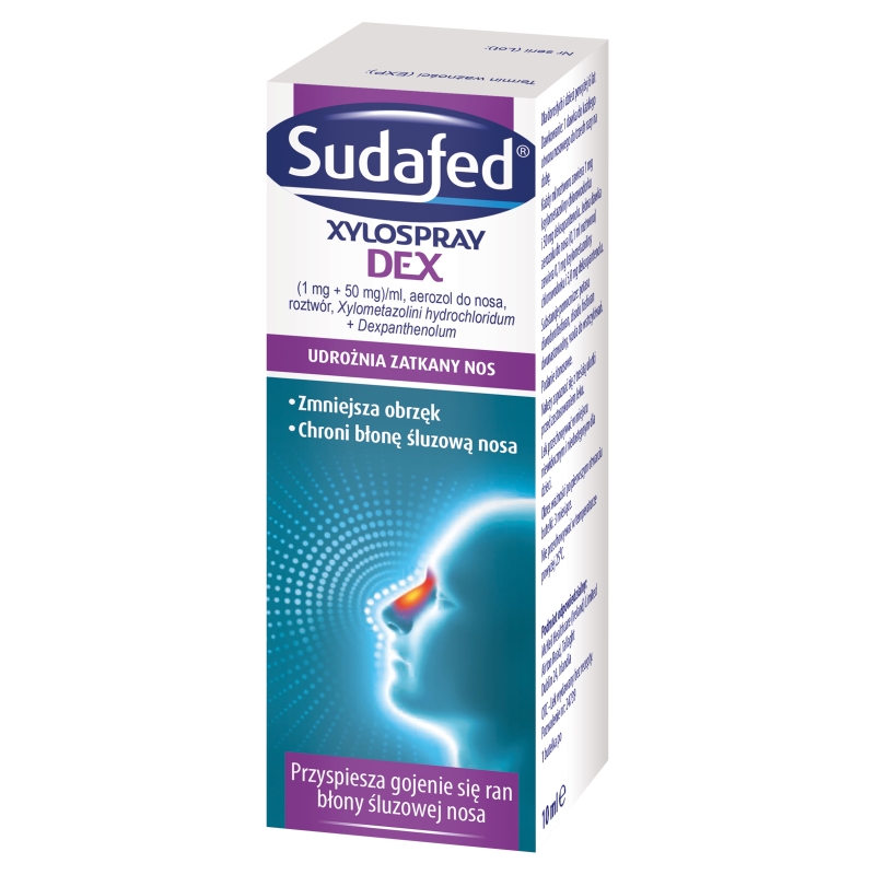 Sudafed XyloSpray DEX  aerozol udrażniający nos i zatoki, 10 ml