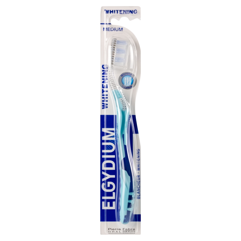 Elgydium Whitening Microball szczoteczka do zębów średnia, 1 szt.