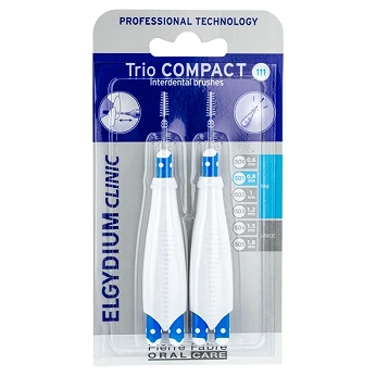 Elgydium Clinic Trio Compact 111 , szczoteczki międzyzębowe 0,8 mm, 2 szt.