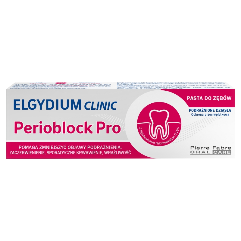 Elgydium Clinic Perioblock Pro pasta do zębów zmniejszająca podrażnienia, 50 ml