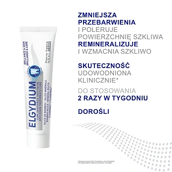 Elgydium Brilliance & Care , pasta do zębów pomagająca usunąć przebarwienia, 30 ml