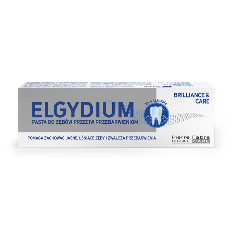 Elgydium Brilliance & Care  pasta do zębów pomagająca usunąć przebarwienia, 30 ml