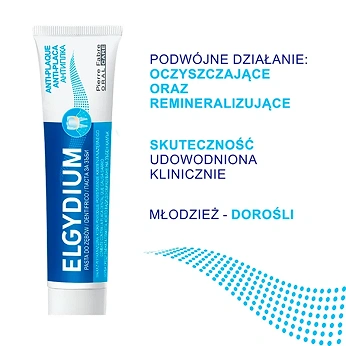 Elgydium Anti Plaque, pasta do zębów antybakteryjna, 100 g