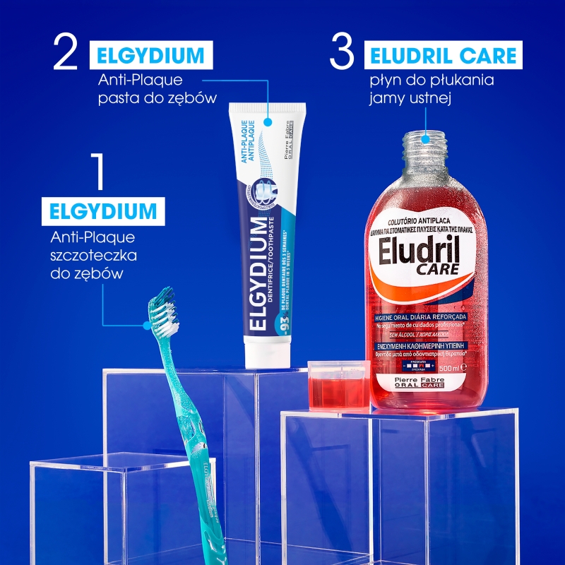 Elgydium Anti Plaque, pasta do zębów antybakteryjna, 100 g