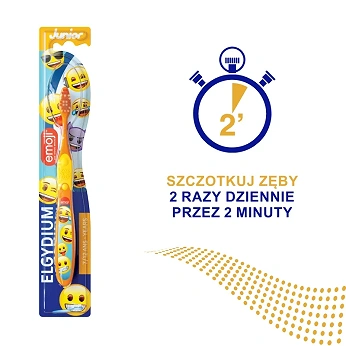 Elgydium Emoji Junior 7- 12 lat, szczoteczka do zębów, 1 szt.