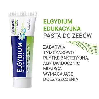 ELGYDIUM Edukacyjna, pasta do zębów barwiąca płytkę nazębną, 50 ml