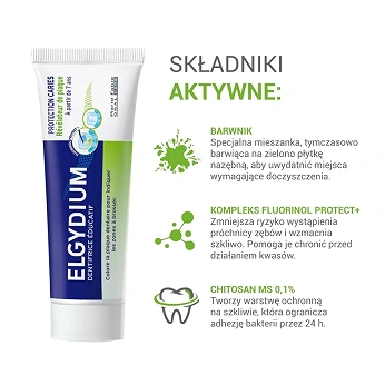 ELGYDIUM Edukacyjna, pasta do zębów barwiąca płytkę nazębną, 50 ml