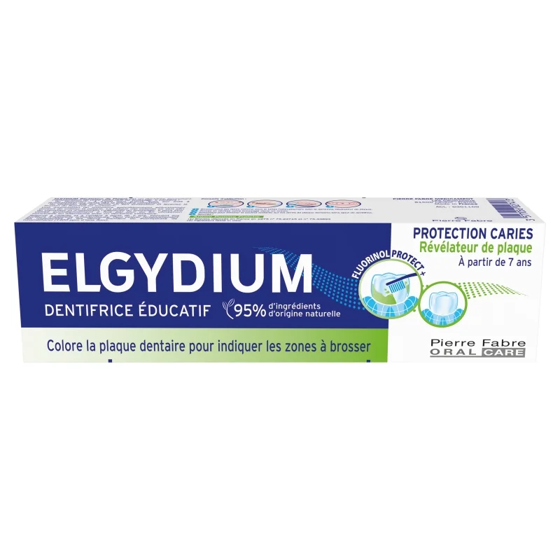 ELGYDIUM Edukacyjna pasta do zębów barwiąca płytkę nazębną, 50 ml