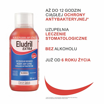 Eludril Extra, płyn do płukania jamy ustnej, 300 ml