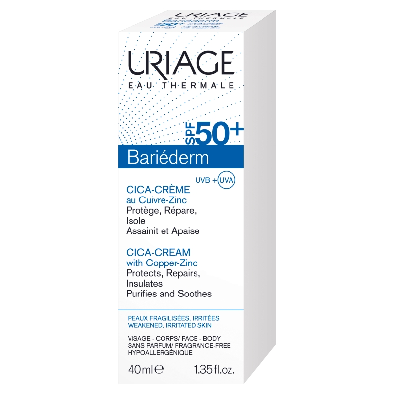 Uriage Bariederm Cica  krem, SPF 50+, 40 ml