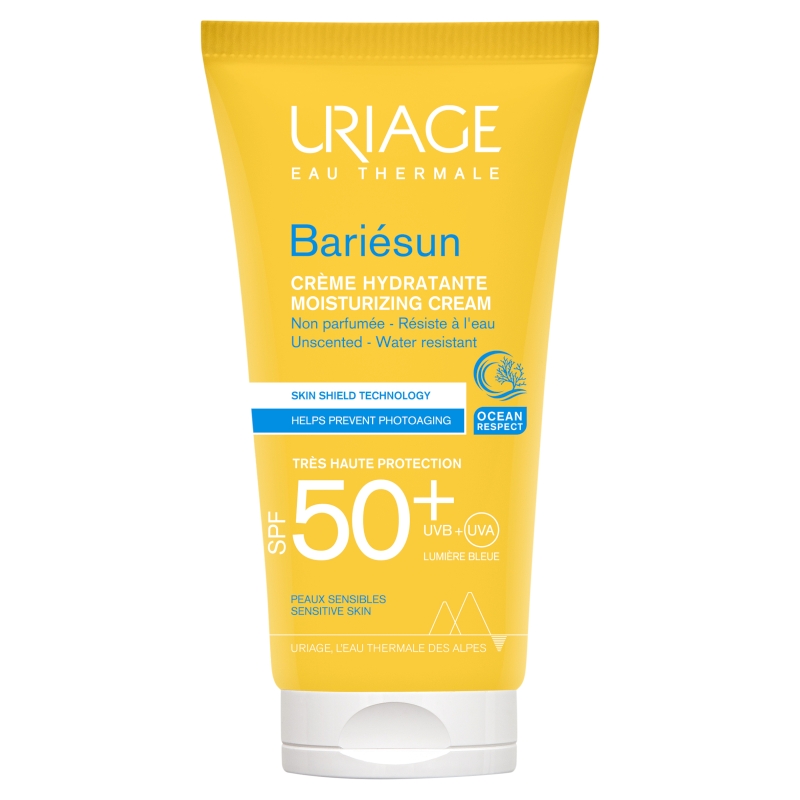 URIAGE Bariesun  krem nawilżający do skóry wrażliwej z filtrem SPF 50+, 50 ml