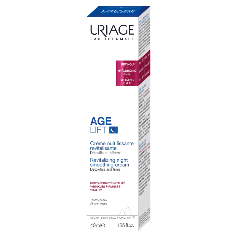 URIAGE Age Lift, krem wygładzający rewitalizujący na noc, 40 ml