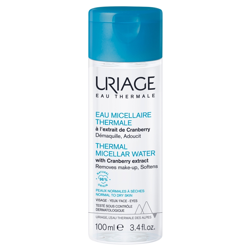 URIAGE Eau Thermale, woda micelarna do skóry normalnej i suchej, 100 ml KRÓTKA DATA 31.05.2025