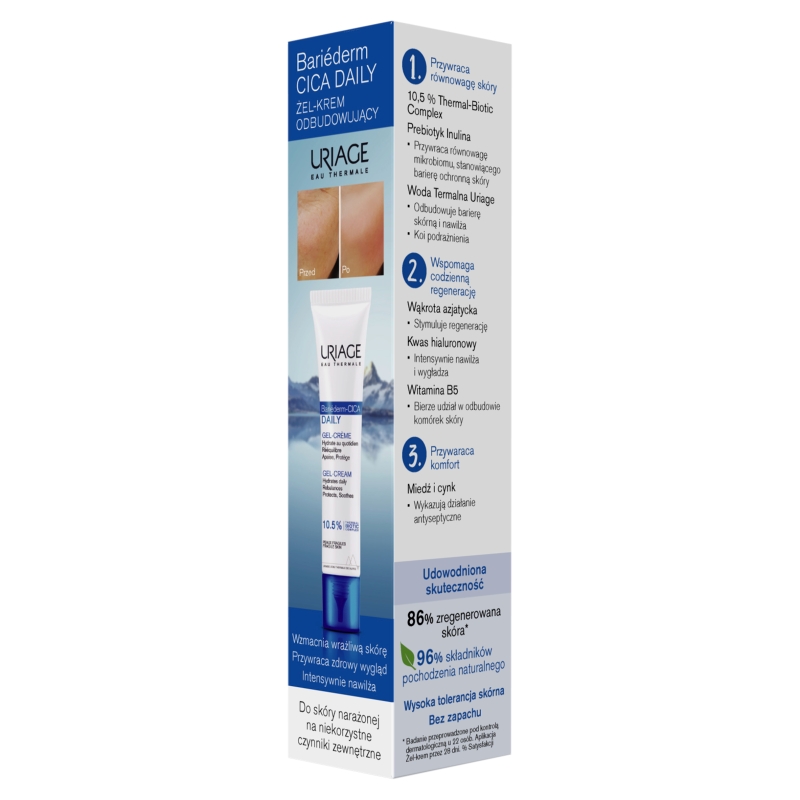 URIAGE Bariderm-Cica Daily  żel-krem odbudowujący, 40 ml 