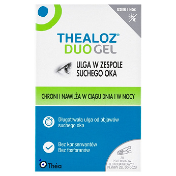Thealoz Duo Gel , o działaniu nawilżającym i osmoregulacyjnym, 30 mnimsów po 0,4 ml