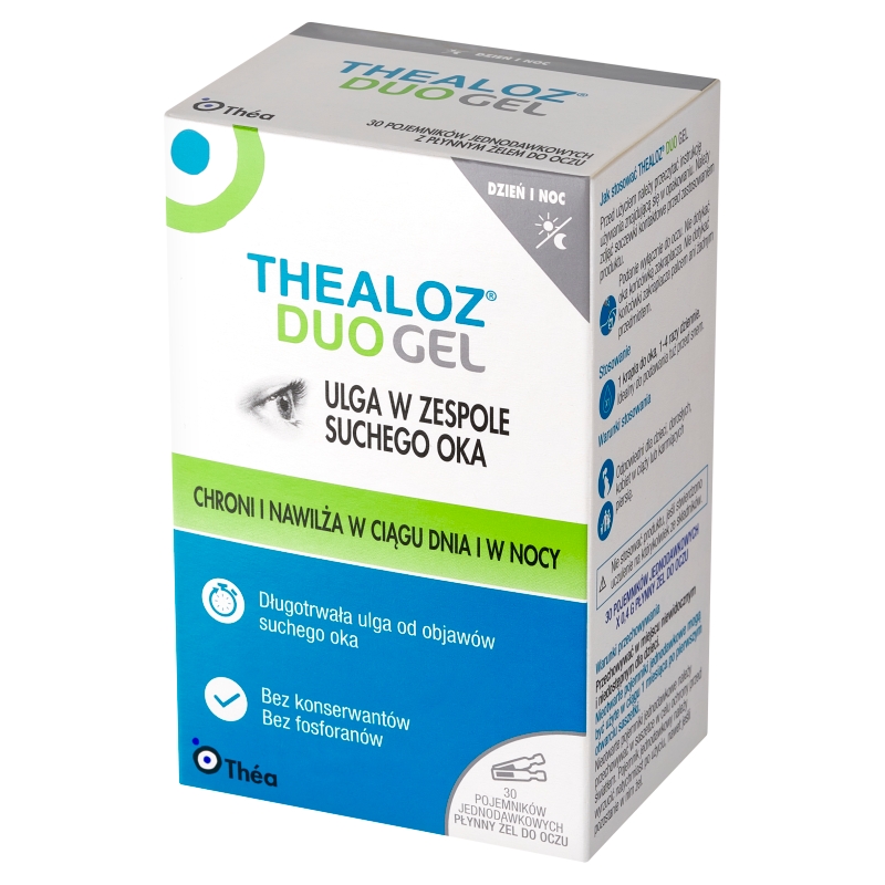 Thealoz Duo Gel , o działaniu nawilżającym i osmoregulacyjnym, 30 mnimsów po 0,4 ml