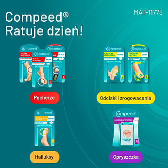 COMPEED Plastry na pęcherze na piętach, rozmiar średni, 5 szt.