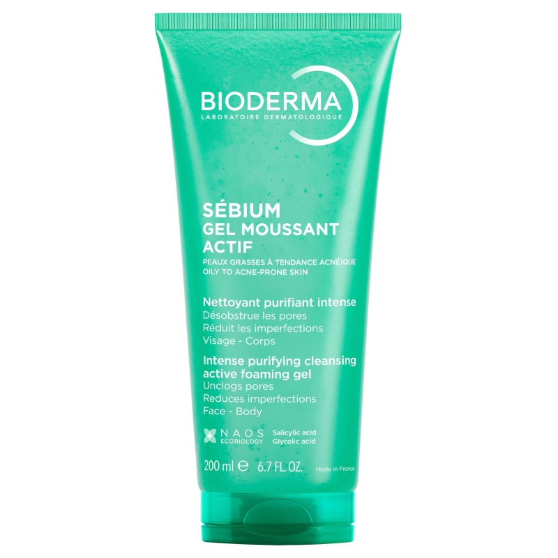 Bioderma Sebium Gel Moussant Actif aktywny żel oczyszczający, 200 ml