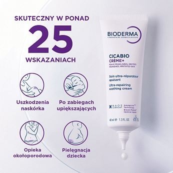 Bioderma Cicabio Creme+, krem do ciała, 40 ml