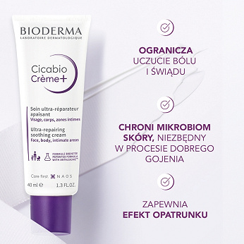 Bioderma Cicabio Creme+, krem do ciała, 40 ml