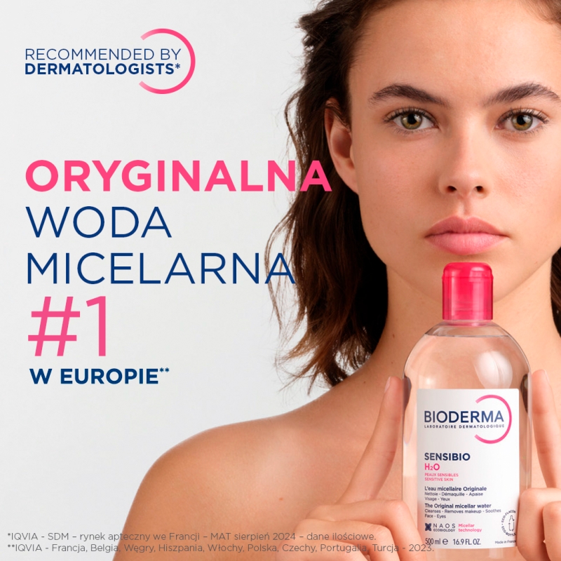 Bioderma Sensibio H2O, woda micelarna, 250 ml