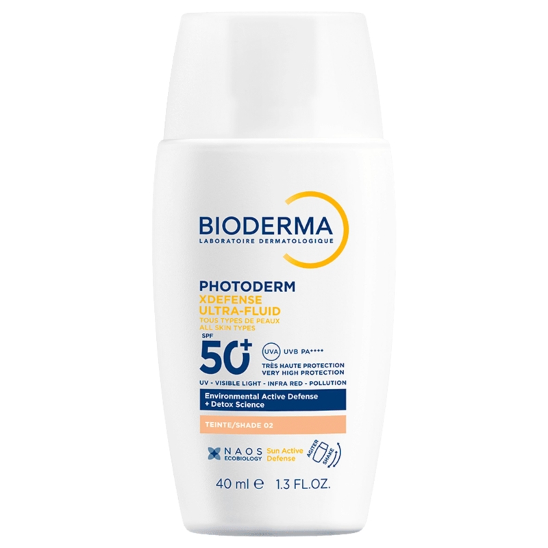 Bioderma Photoderm XDefense Ultra-Fluid fluid do twarzy, SPF50+, odcień 02, 40 ml