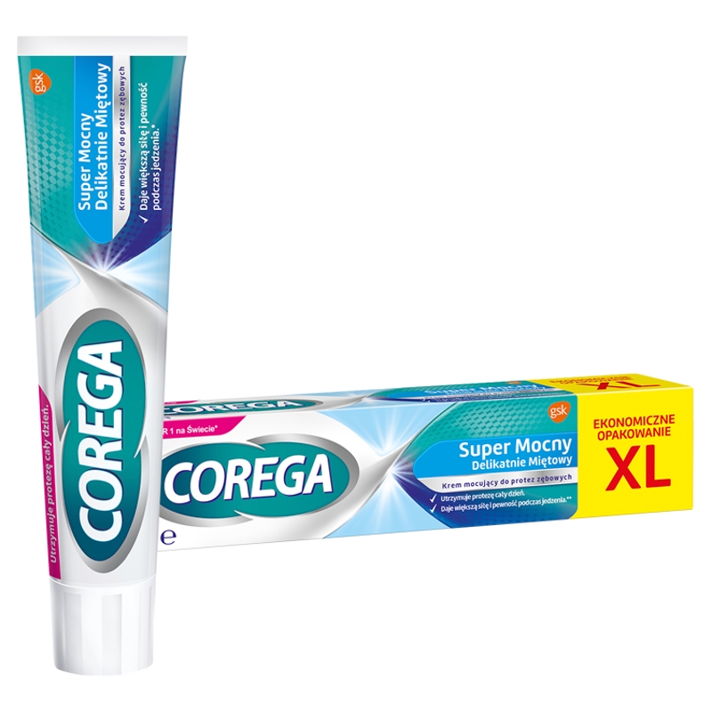 Corega Extra Strong, krem mocujący do protez bez cynku, 70 g