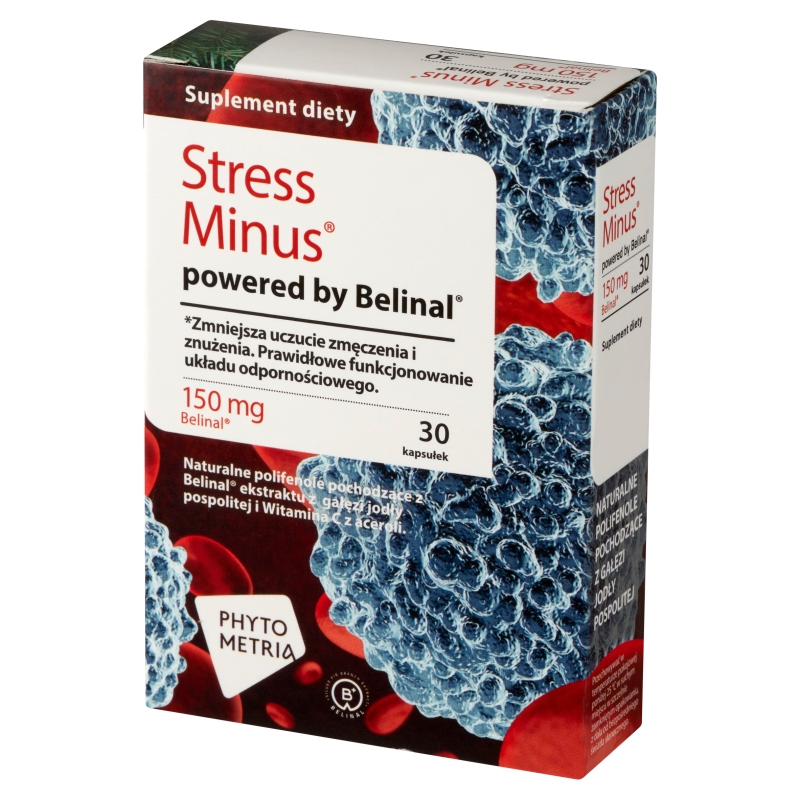 Stress Minus, kapsułki ze składnikami wspomagającymi układ odpornościowy, 30 szt.