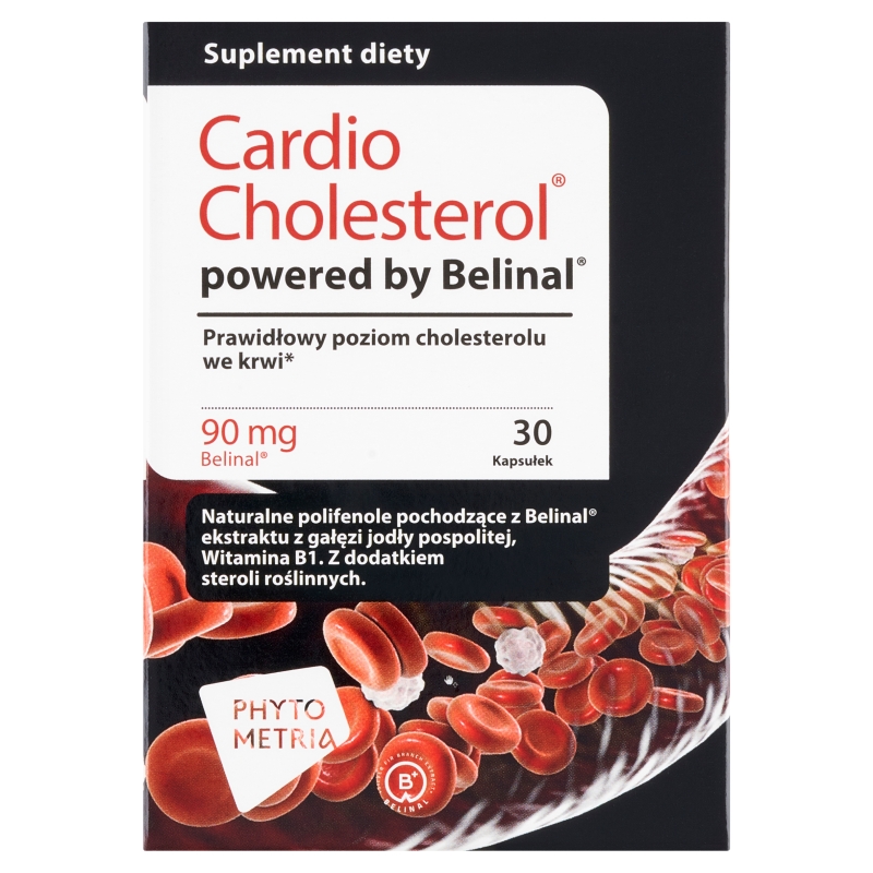 Cardio Cholesterol, kapsułki ze składnikami na utrzymanie odpowiedniego poziomu cholesterolu, 30 szt.