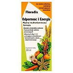 Floradix Odporność i Energia płynna multiwitaminowa formuła z ekstraktami ziołowymi i koncentratami soków owocowych, 250 ml