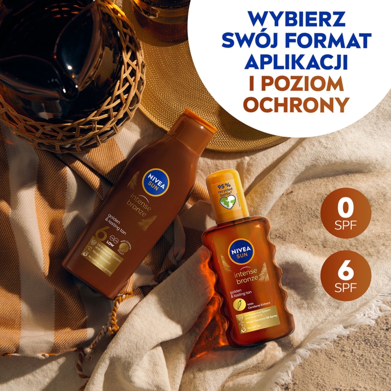 Nivea Sun Intense Bronze, balsam karotenowy do opalania, 200 ml