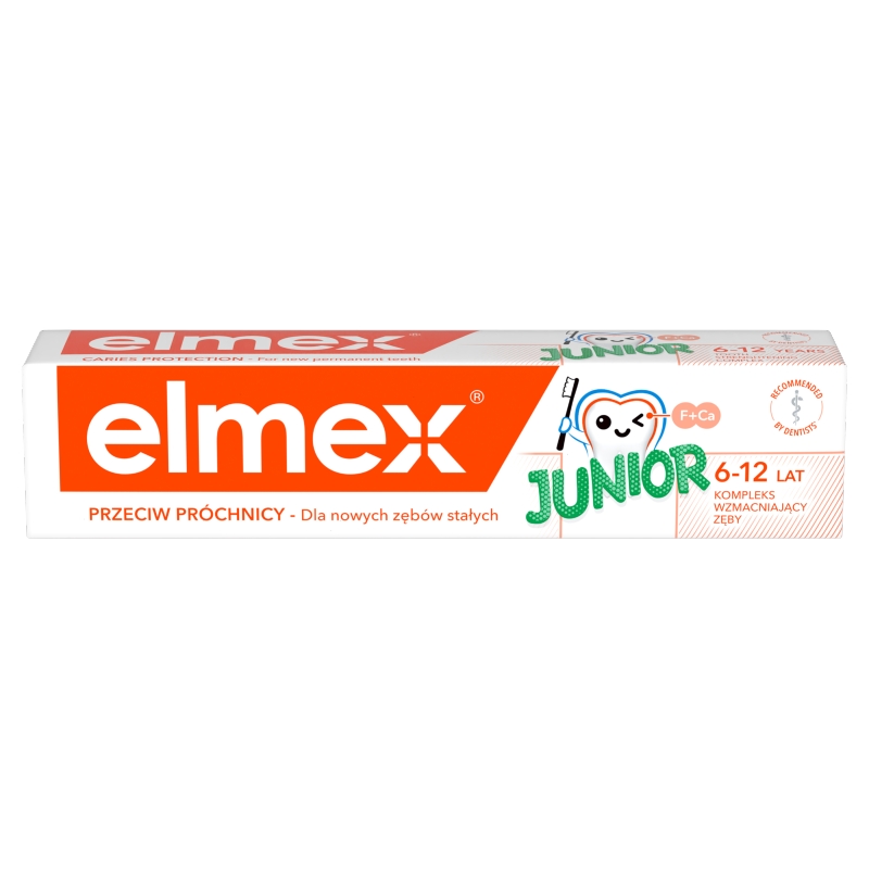 Elmex Junior pasta ochraniająca zęby przed próchnicą dla dzieci, tuba 75 ml