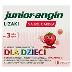 Junior-angin lizaki dla dzieci na ból gardła, 8 szt.