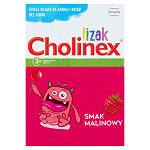 Lizak Cholinex o smaku malinowym dla dzieci, 1 szt.