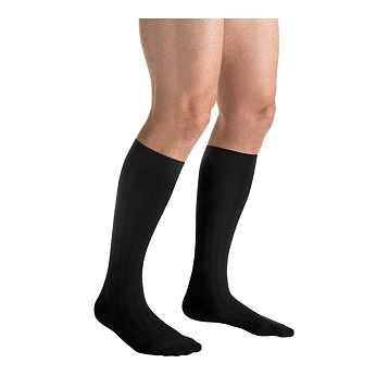 JOBST ForMen Explore, podkolanówki uciskowe dla mężczyzn CCL1 czarne, rozmiar 5, 1 para